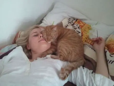 Why do cats sleep on your neck and face
