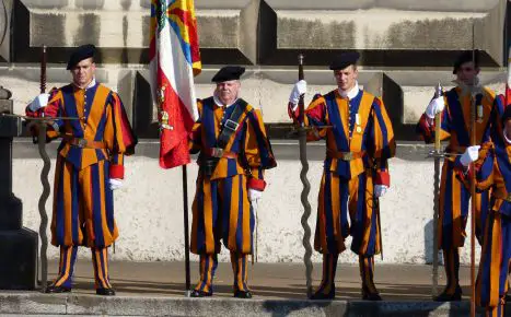 Swiss Guards Guard the Vatican